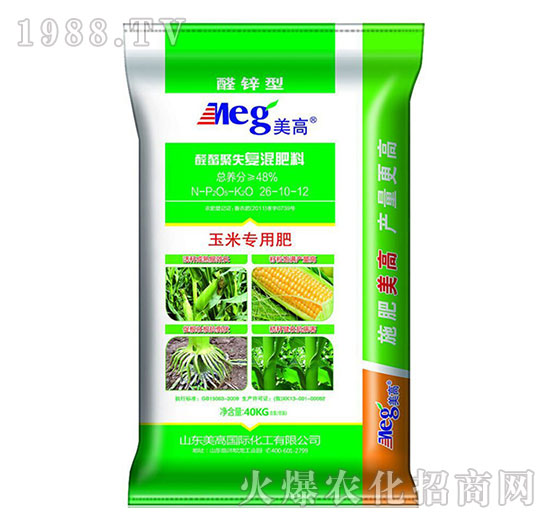 螯醛聚失復(fù)混肥料26-10-12（玉米專(zhuān)用肥）-美高