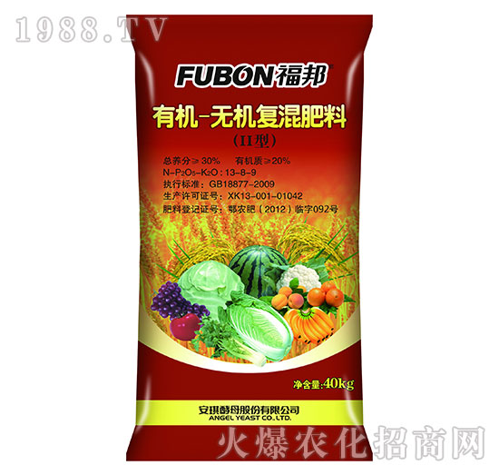 有機(jī)-無(wú)機(jī)復(fù)混肥料13-8-9-福邦-安琪