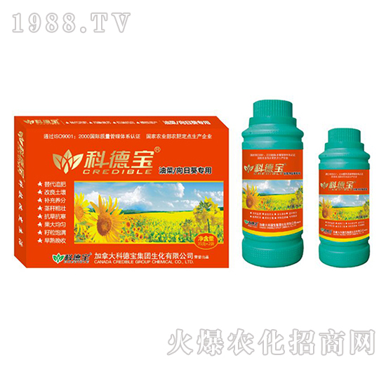 油菜、向日葵專用營養(yǎng)增產(chǎn)調(diào)理劑-科德寶