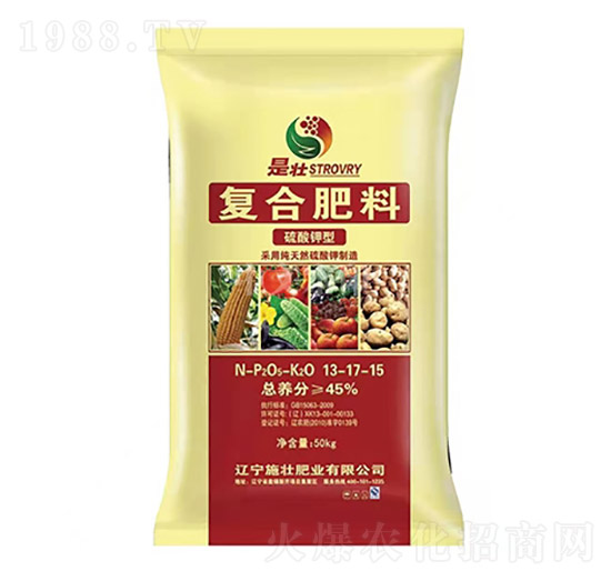 硫酸鉀復(fù)合肥料13-17-15-施壯肥業(yè)