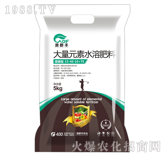 高磷型大量元素水溶肥料15-40-10+TE-澳都豐