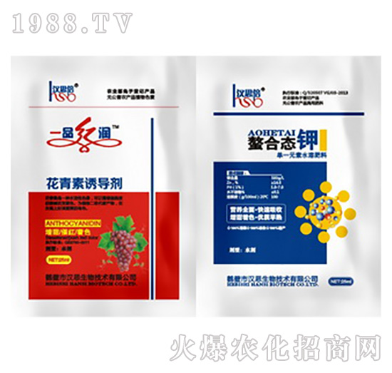 一品紅潤(rùn)（花青素誘導(dǎo)劑）+螯合態(tài)鉀-漢思生物