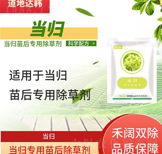 當歸除草劑-當歸苗后-當歸專用-大韓