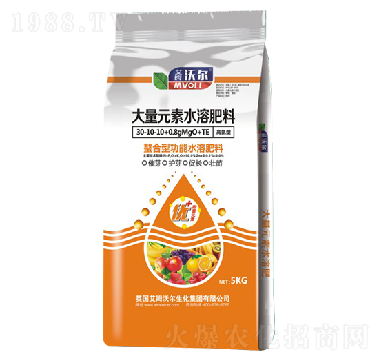 �ߵ������Ϲ��ܴ���Ԫ��ˮ�ܷ���30-10-10+0.8MgO+TE-��ķ�֠�