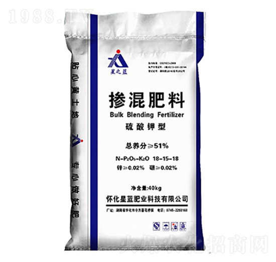 硫酸鉀型摻混肥料18-15-18-星之藍(lán)-星藍(lán)肥業(yè)