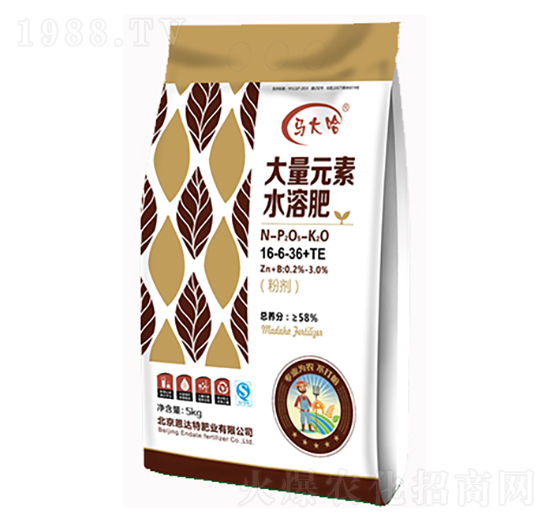 58%大量元素水溶肥16-6-36+TE-中盛肥業(yè)