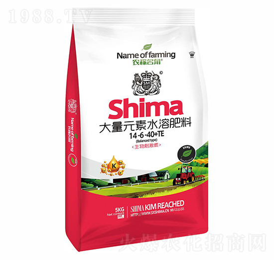 高鉀型大量元素水溶肥料14-6-40+TE-農(nóng)稼名角-獅馬肥業(yè)