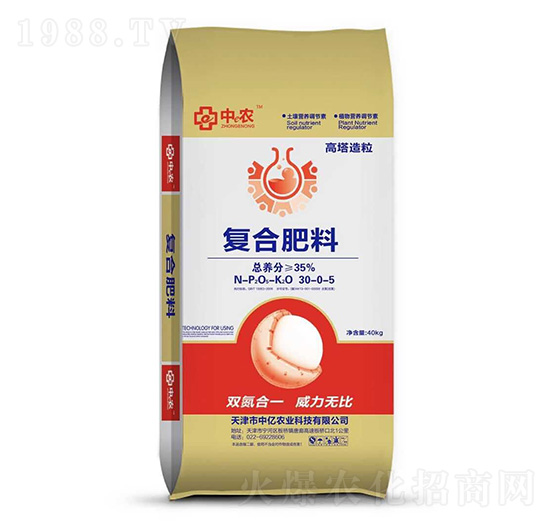 高塔造粒復合肥料30-0-5-中億農(nóng)