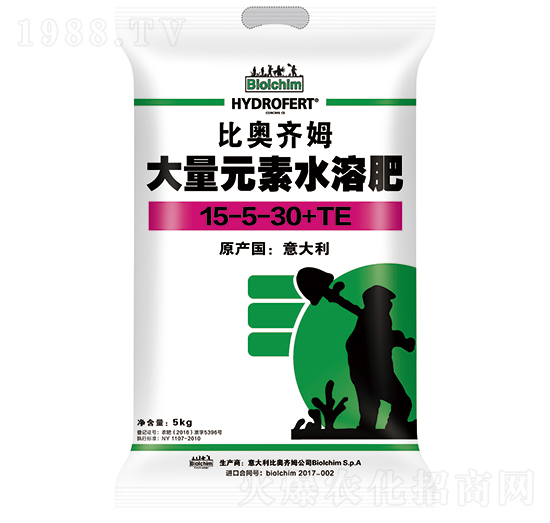 大量元素水溶肥15-5-30+TE-比奧齊姆-眾德集團(tuán)