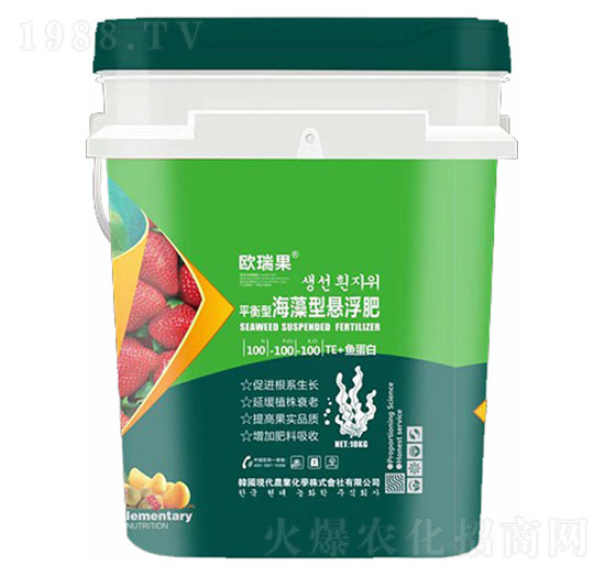 平衡型海藻型懸浮肥100-100-100+TE+魚蛋白-歐瑞果-圣派恩