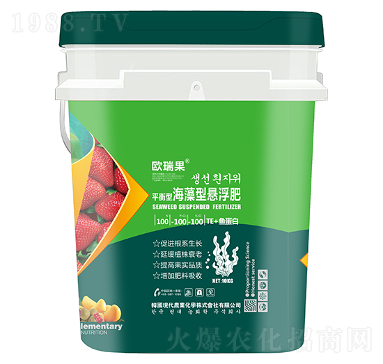 平衡型海藻型懸浮肥100-100-100+TE+魚蛋白-歐瑞果-圣派恩