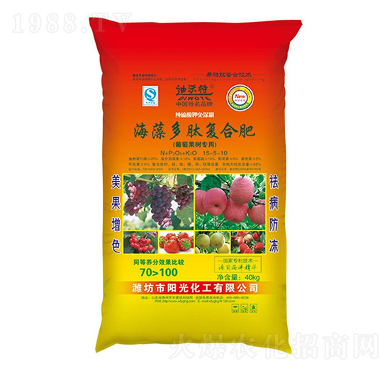 海藻多肽復合肥料（葡萄果樹專用）-迪沃特-陽光化工