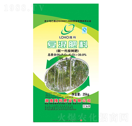 隆科牌復(fù)混肥（新一代桉樹肥）15-8-7-隆科農(nóng)資