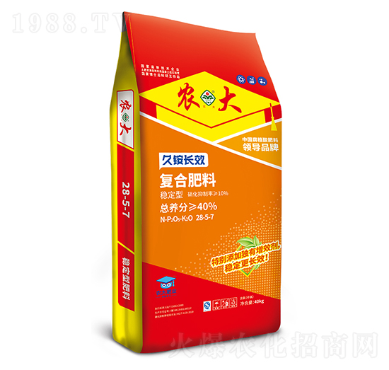 久銨長效穩(wěn)定型復(fù)合肥料28-5-7-農(nóng)大生態(tài)