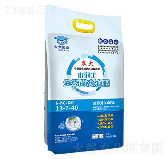 生物菌水溶肥-13-7-40-水潤(rùn)土-農(nóng)大生態(tài)