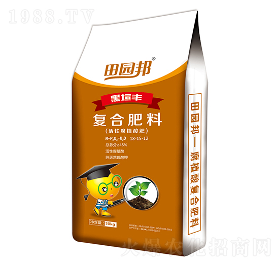 田園邦腐植酸復合肥18-15-12-農(nóng)大生態(tài)