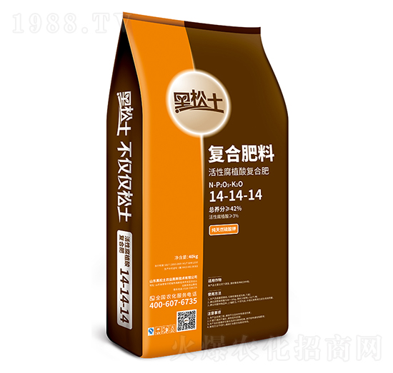 黑松土腐植酸復合肥14-14-14-農(nóng)大生態(tài)