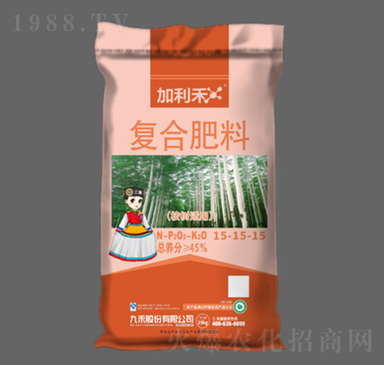 桉樹(shù)適用復(fù)合肥料15-15-15-加利禾-九禾股份