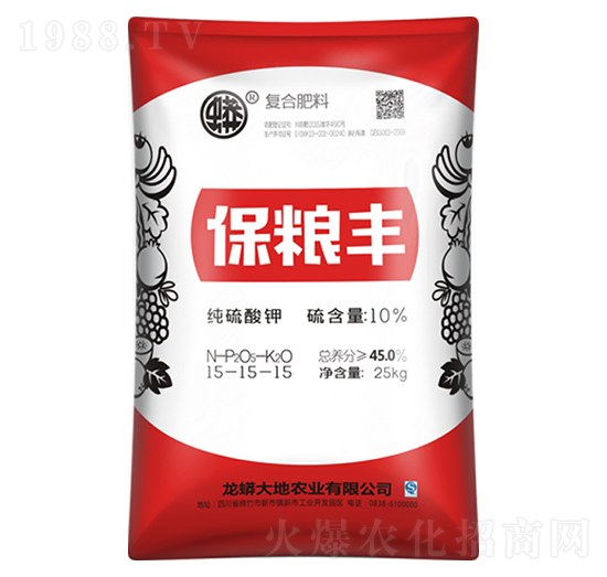 純硫酸鉀復(fù)合肥料15-15-15-保糧豐-龍蟒磷化工