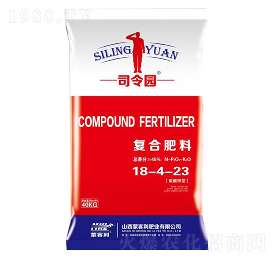 硫酸鉀型復合肥料18-4-23-司令園-蒙客利肥業(yè)