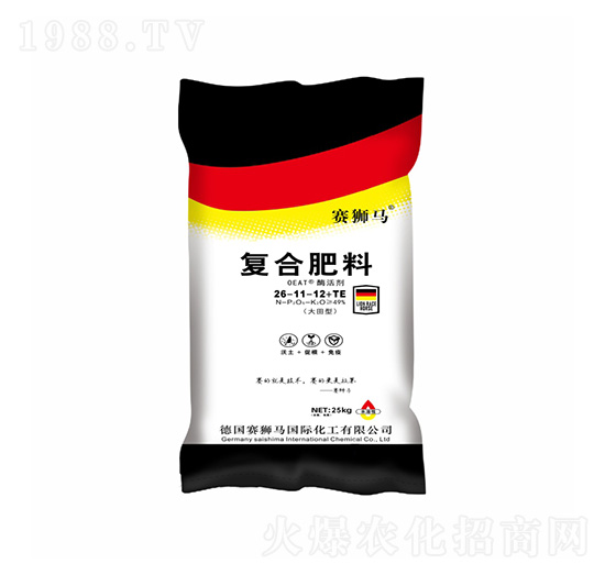大田型復合肥料26-11-12+TE-賽獅馬-凱美佳肥業(yè)