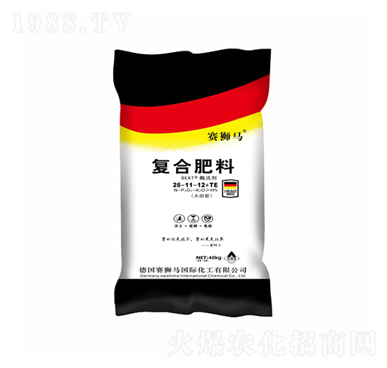 40kg大田型復合肥料26-11-12+TE-賽獅馬-凱美佳肥業(yè)