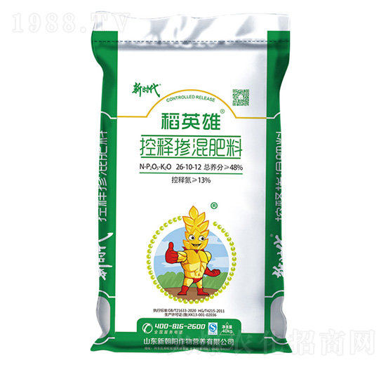 稻英雄控釋摻混肥料26-10-12-新時代-新朝陽