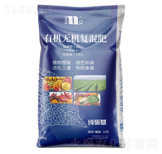 純硫基有機無機復(fù)混肥料12-6-8-珍珠泉-華強化工集團