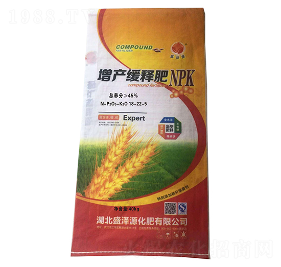 40kg增產(chǎn)緩釋肥18-22-5-盛澤源化肥
