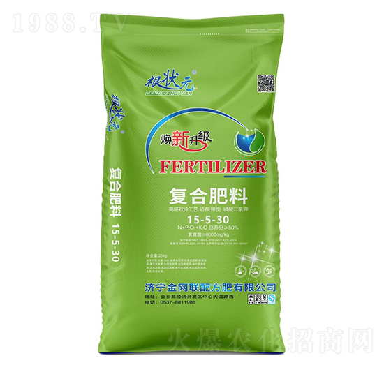 硫酸鉀型復合肥料15-5-30-根狀元-金網(wǎng)聯(lián)