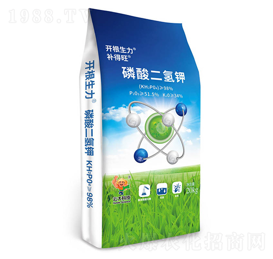 98%磷酸二氫鉀粉劑（20Kg）-開根生力·補得旺-云大科技