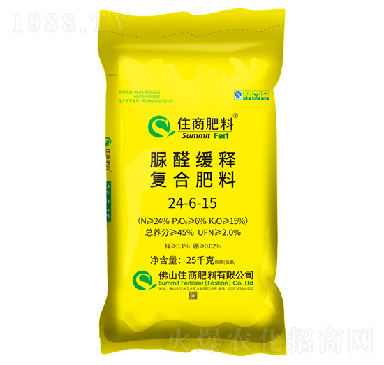 脲醛緩釋復(fù)合肥料24-6-15-住商肥料