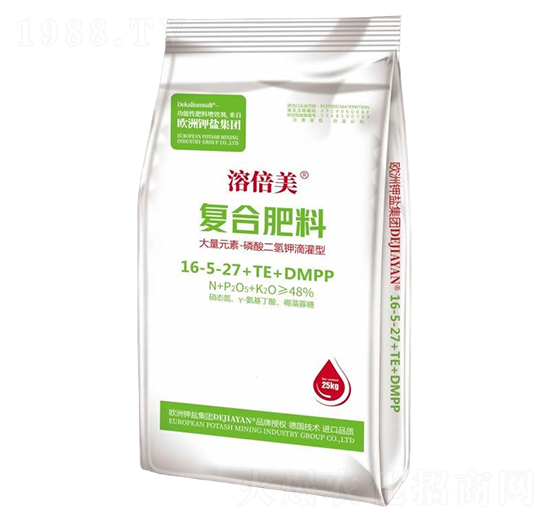 磷酸二氫鉀滴灌型大量元素復(fù)合肥料16-5-27+TE+DMPP-溶倍美-德鉀鹽國際