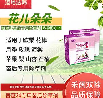 薔薇科除草劑-薔薇科苗后-薔薇科專(zhuān)用-花兒朵朵-大韓