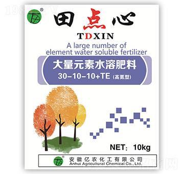 高氮型大量元素水溶肥30-10-10+TE-億農化工